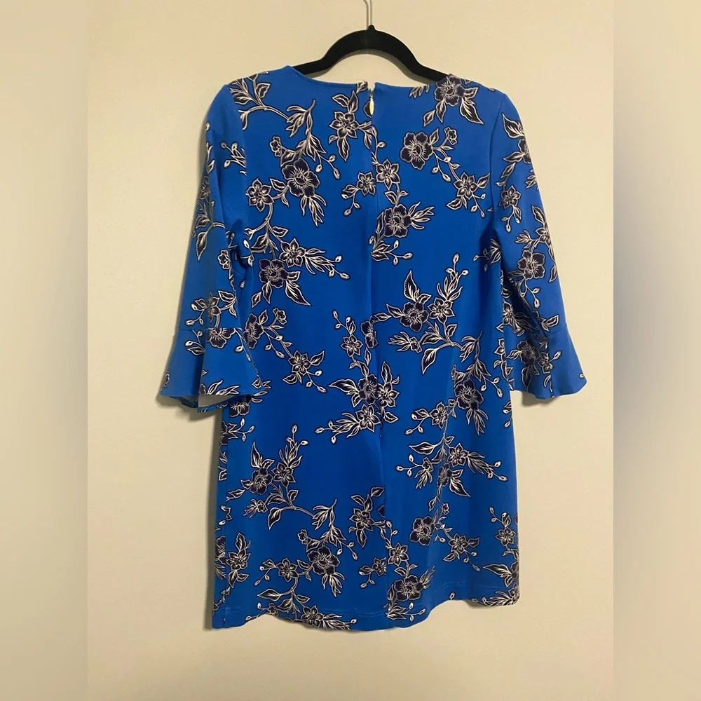 Draper James Geranium Shift Bell Sleeve Dress Size Medium - Picture 4 of 7